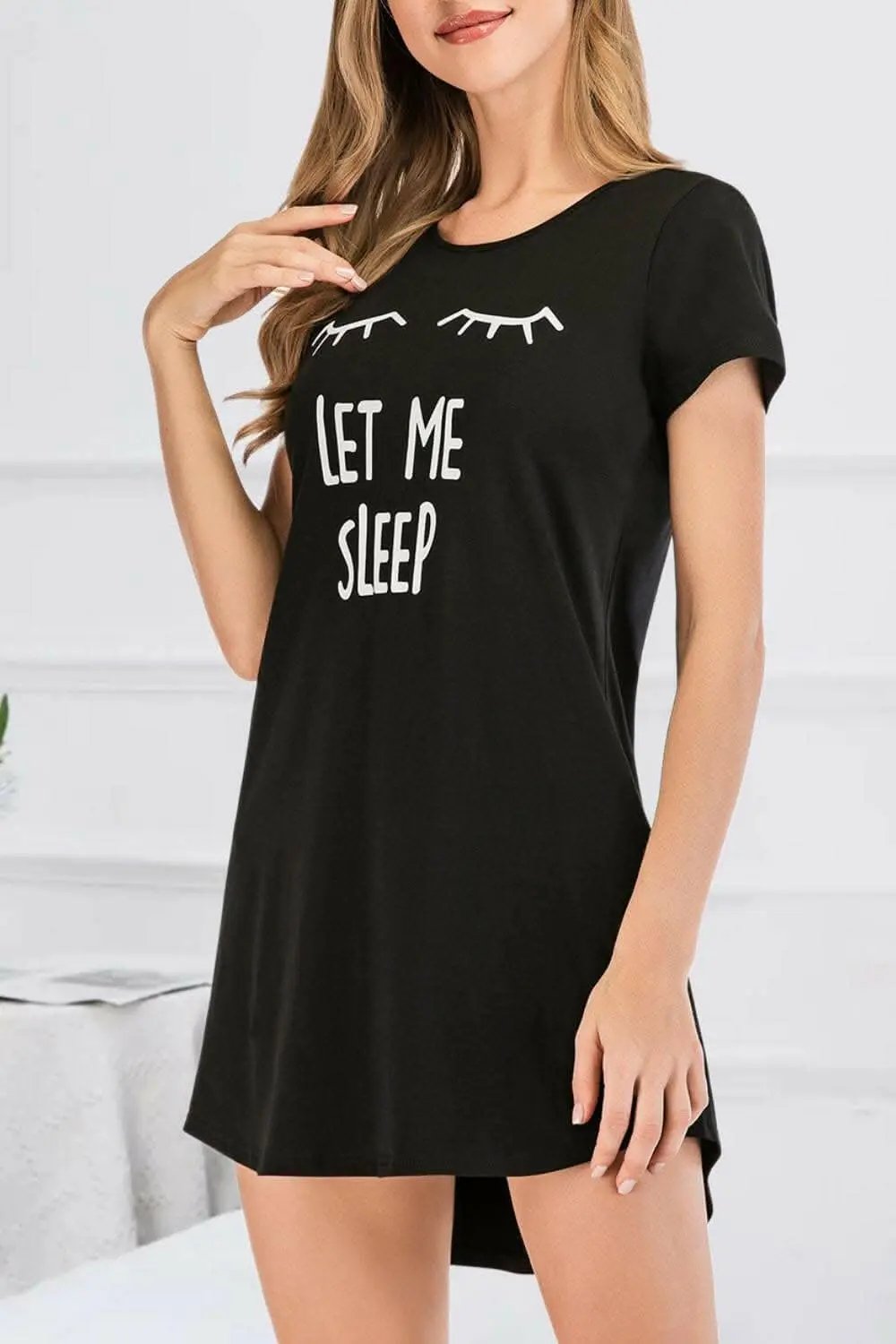 Chic cotton blend short sleeve dress - Love Salve